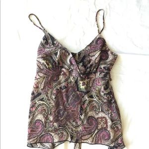 NWT Crossover Bust Spaghetti Strap Top.